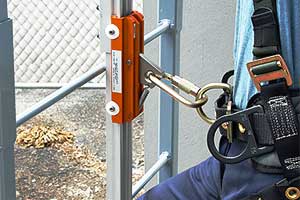 A-Mezz Rigid Rail Personal Fall arrest system