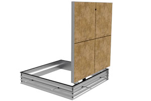 Photo of floor hatch with 1" pan door